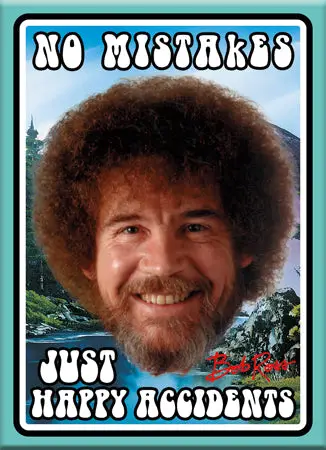 MAGNET Bob Ross Happy Accidents