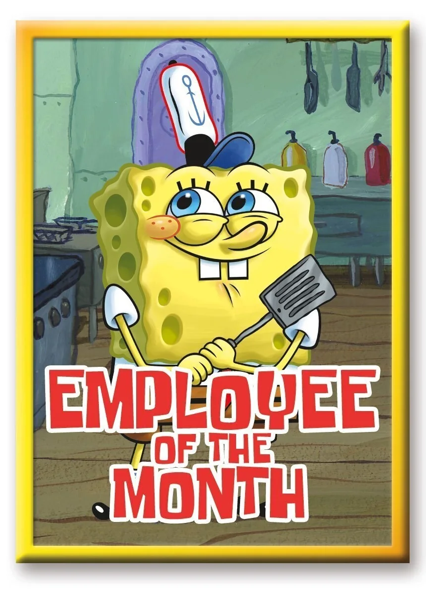 MAGNET SpongeBob SquarePants Employee Of The Month