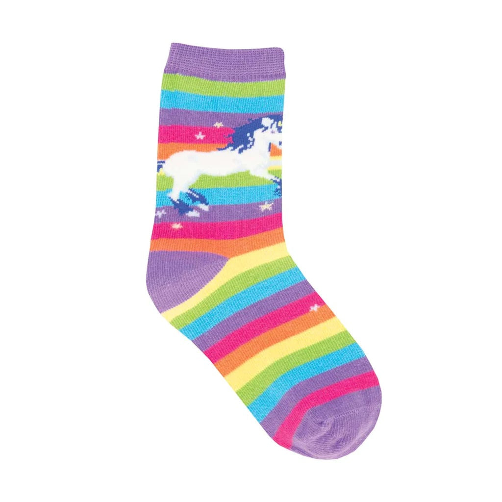 Magical Unicorn Kid's Socks Lavender (2-4 Years)
