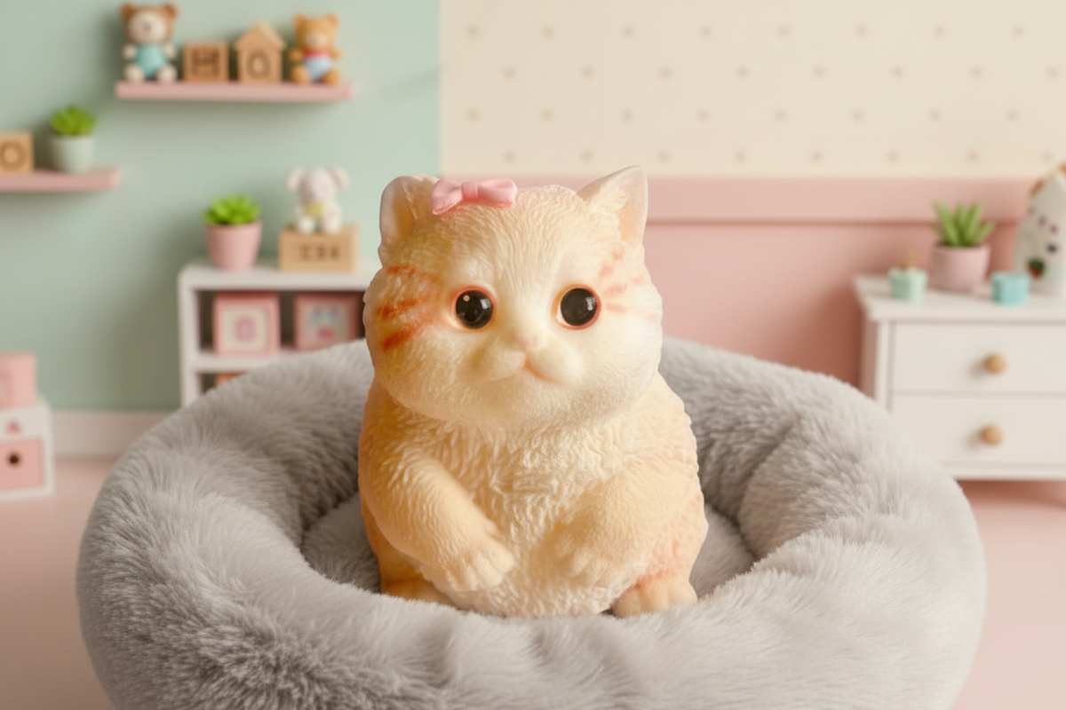 Mega Squishy Cute Pink Kitty