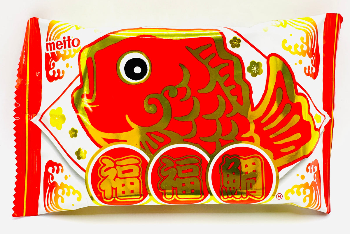 Meito Puko Puku Taiyaki Fish Cookie Chocolate Red Package