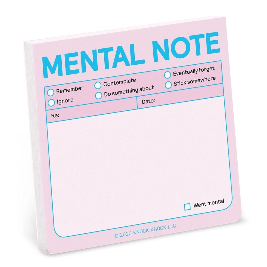 Mental Note Sticky Notes Pastel