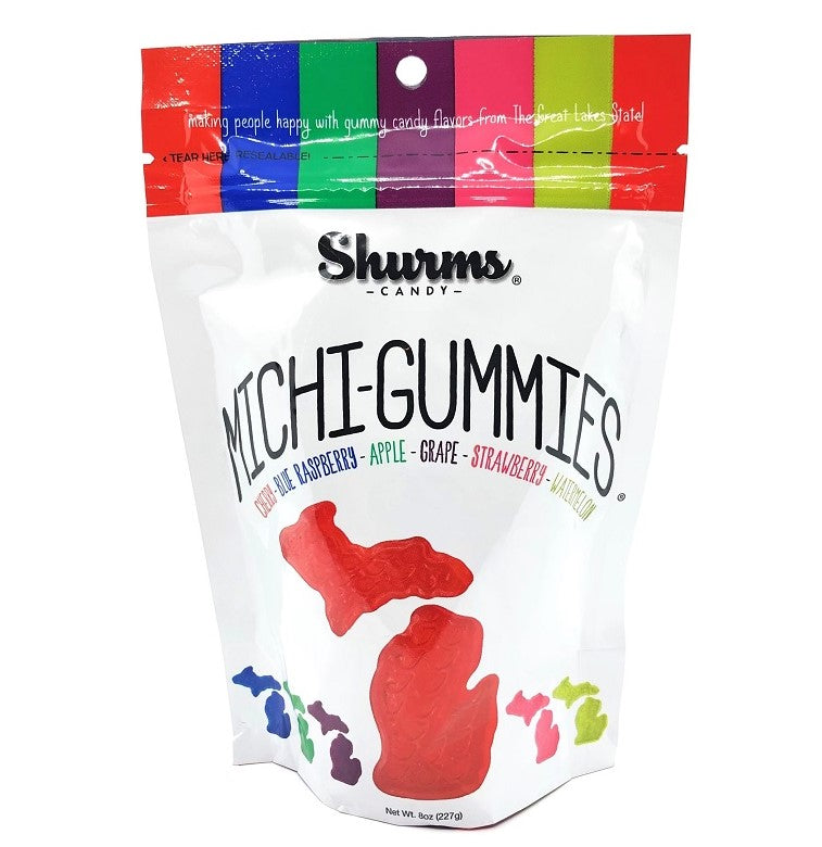 Michi-Gummies Michigan Gummy Candy Bag 8 oz