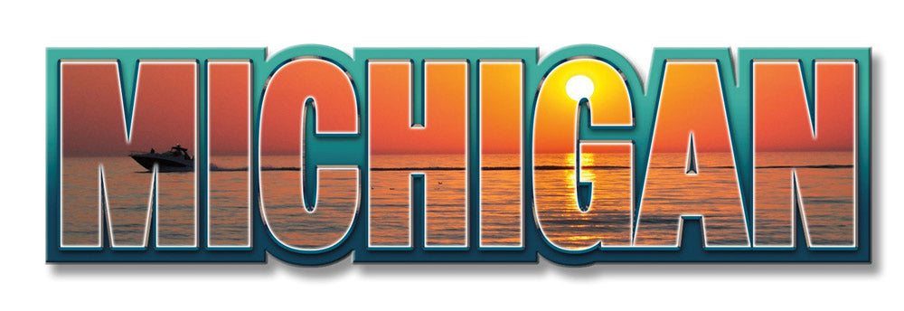 Michigan Photo Letters Magnet