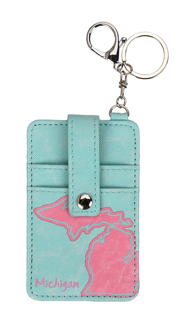 Michigan Ripped Map Card Holder