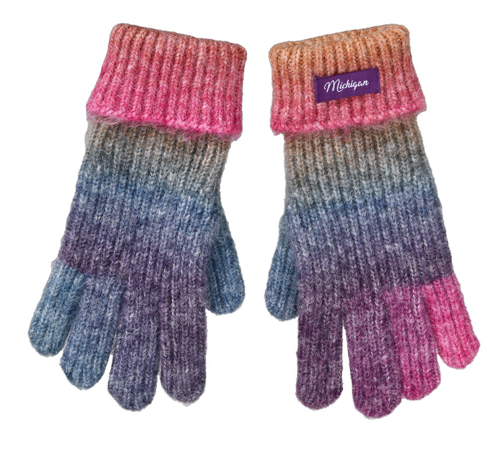 Michigan Winter Sunset Gloves