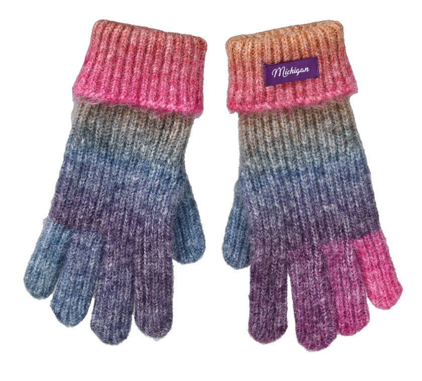 Michigan Winter Sunset Gloves