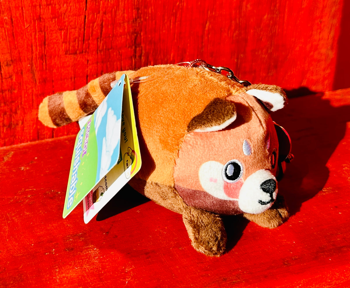 Micro Baby Red Panda Plush Keychain 3"