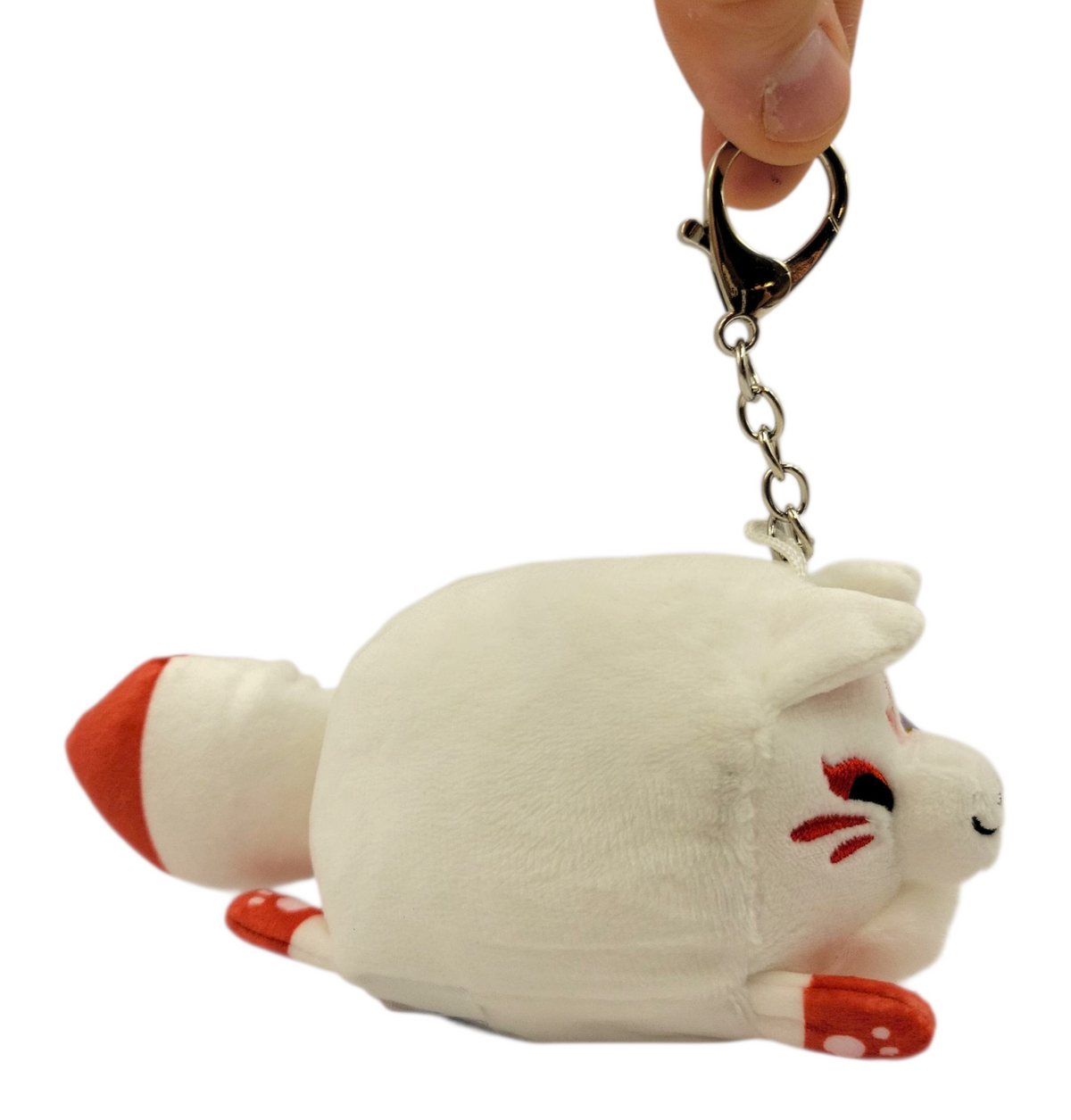 Micro Kitsune Plush Keychain 4"