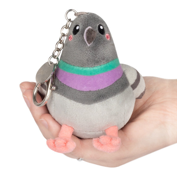 Micro Pigeon Plush Keychain 4"