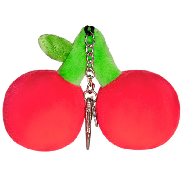 Micro Cherries Plush Keychain 4"