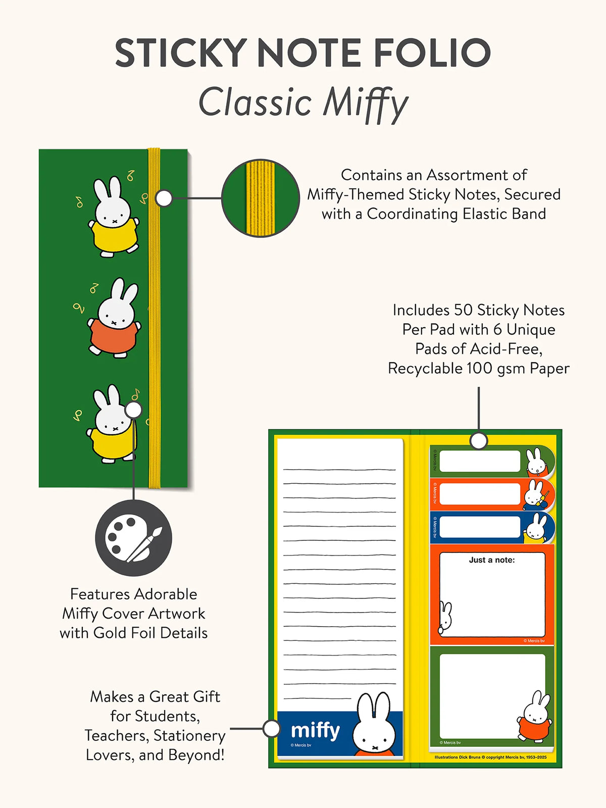 Miffy Sticky Note Folio