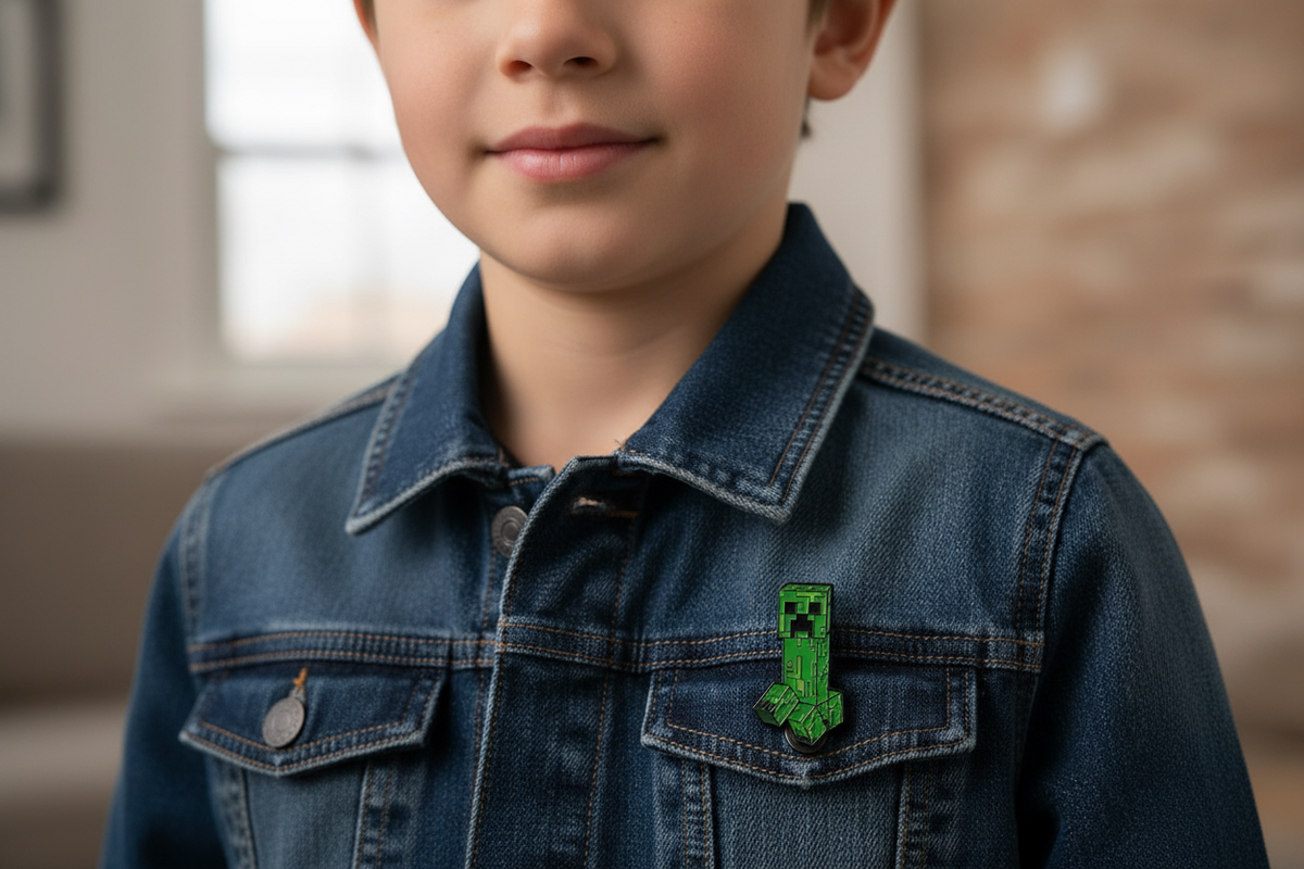 Minecraft Creeper Enamel Pin