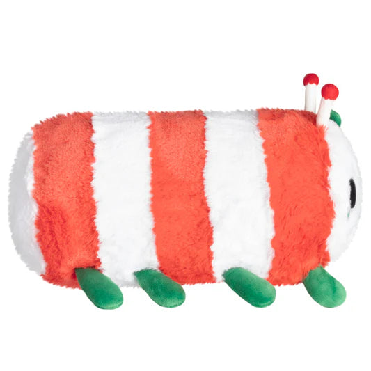 Mini Candy Cane Caterpillar Plush 10"