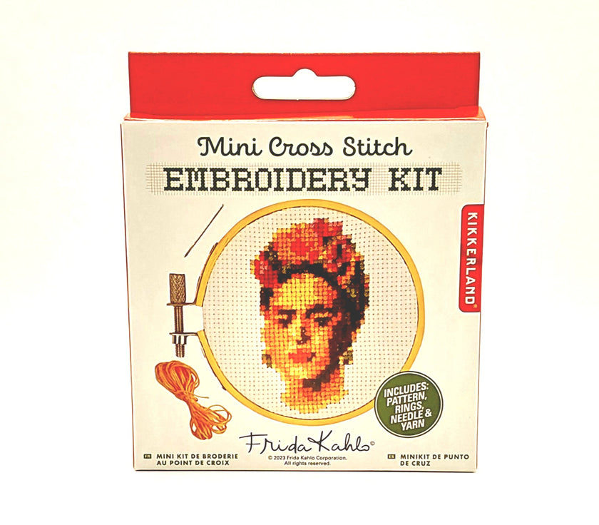 Mini Frida Kahlo Cross Stitch Embroidery Kit