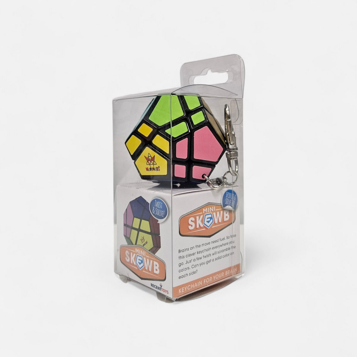 Mini Skewb Game Keychain