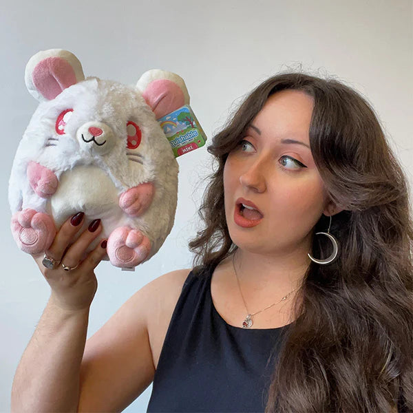Mini White Rat Plush 9"