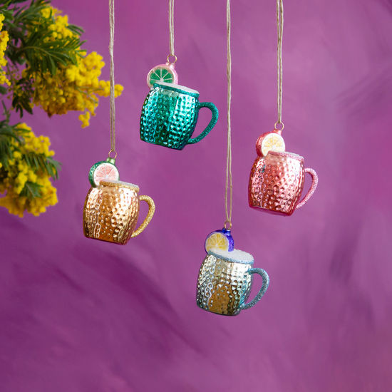 Moscow Mule Glass Assorted Ornament