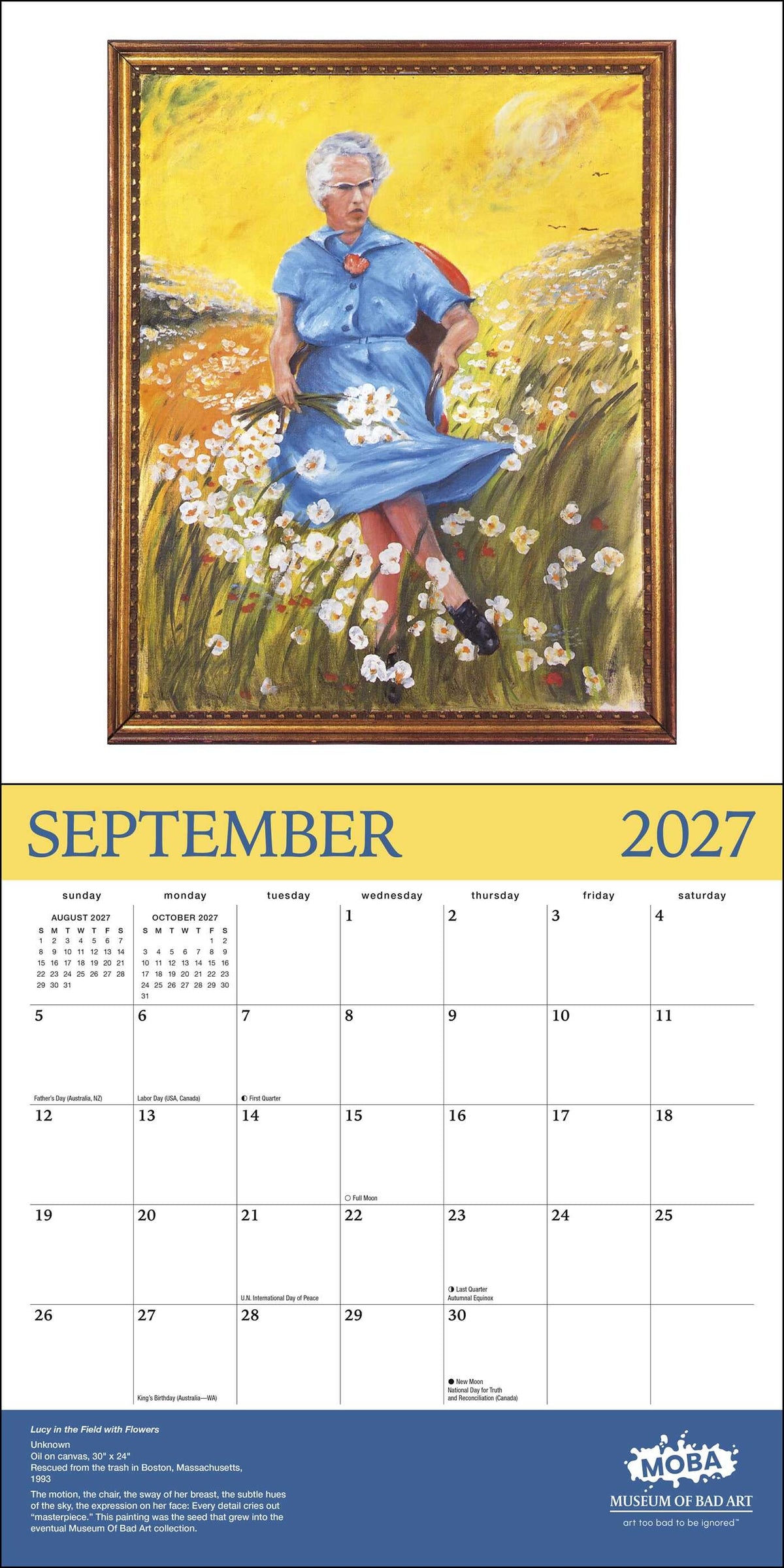 Museum Of Bad Art 2027 Wall Calendar