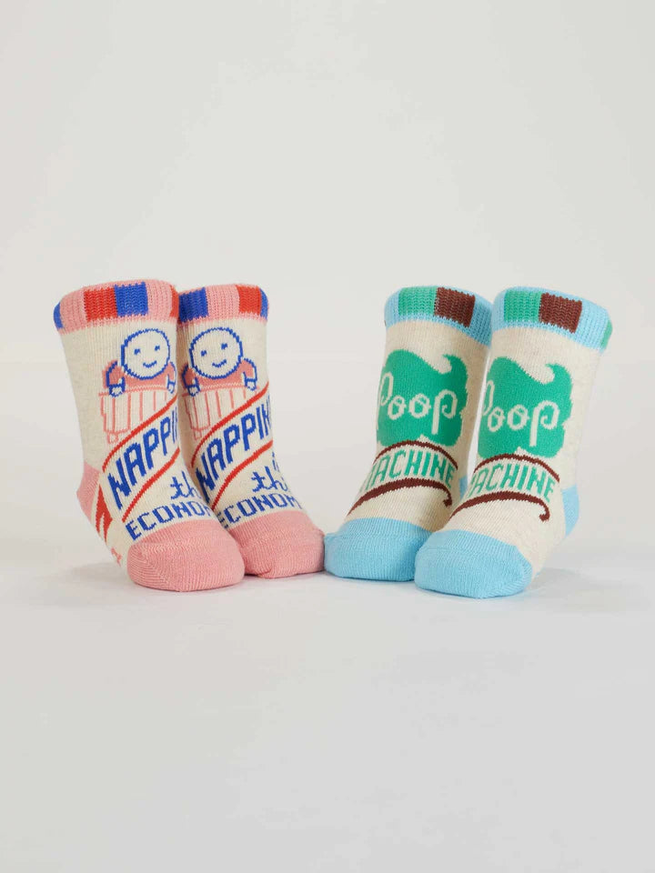 Napping In This Economy? & Poop Machine Baby Socks Pack Of 2