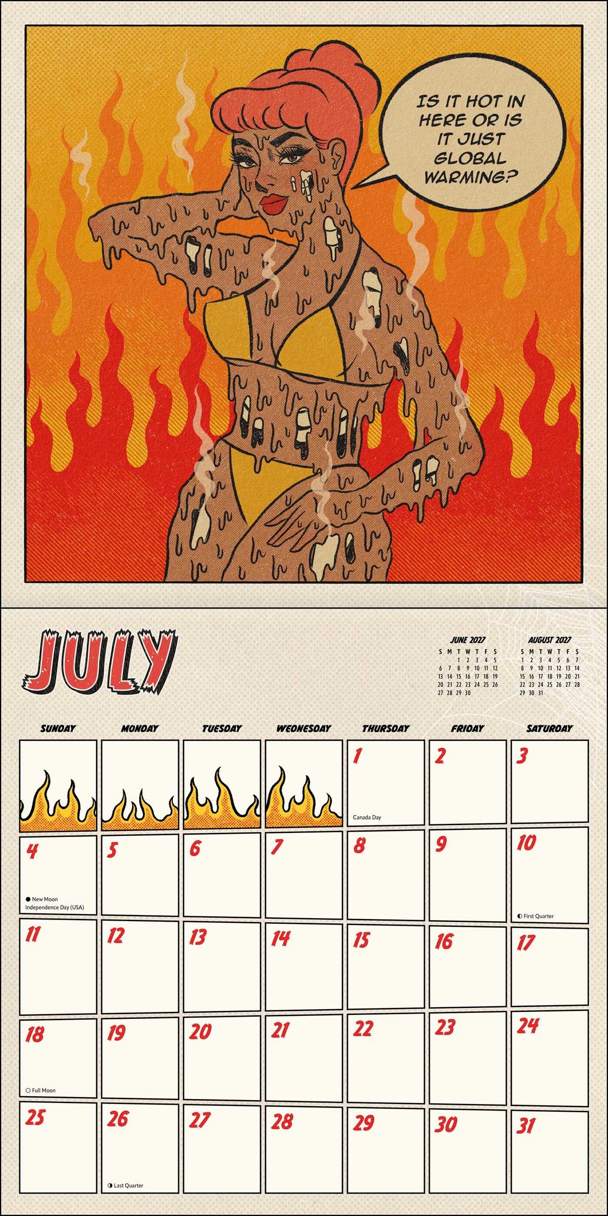 Not Today Satan 2027 Wall Calendar