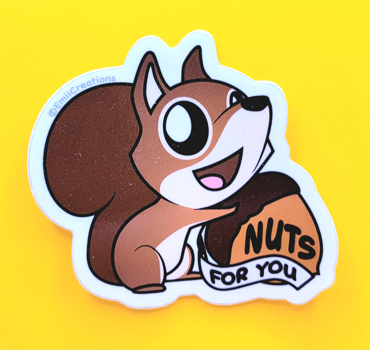 Nuts For You Squirrel Sticker