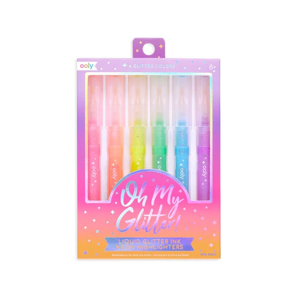 Oh My Glitter! 6 Neon Highlighters