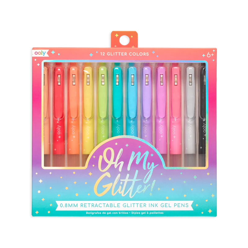 Oh My Glitter! 12 Colored Gel Pens