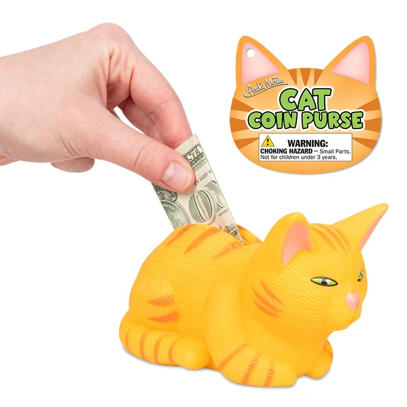 Orange Tabby Cat Coin Purse
