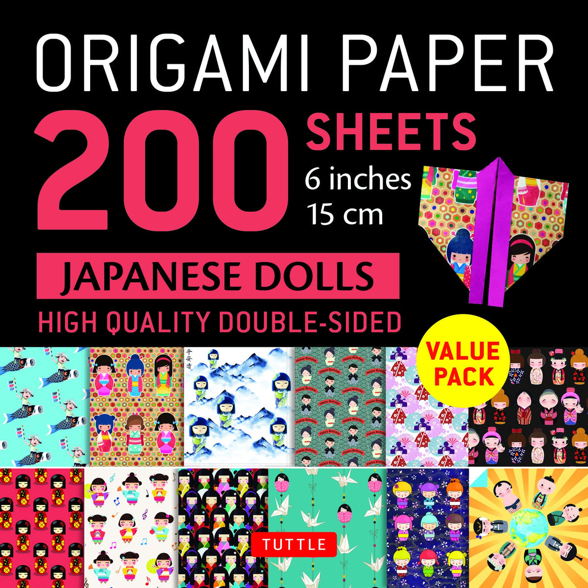 Origami Paper Japanese Dolls