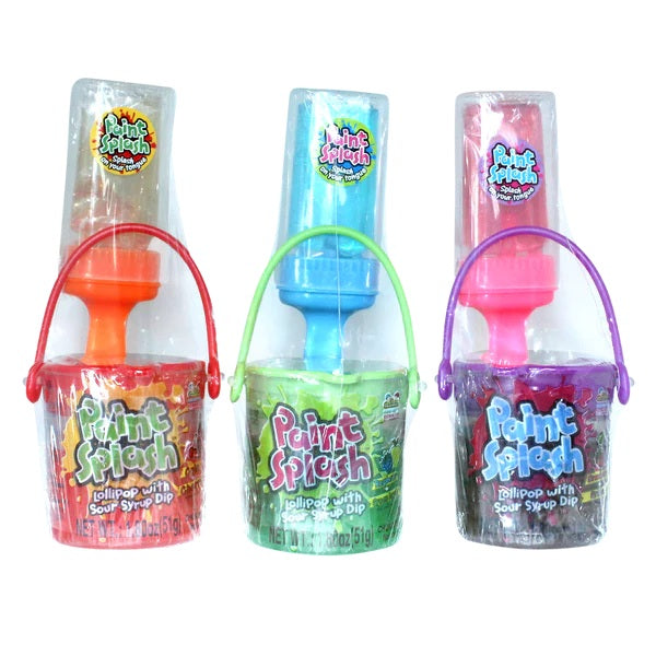 Paint Splash Lollipop Sour Syrup Dip