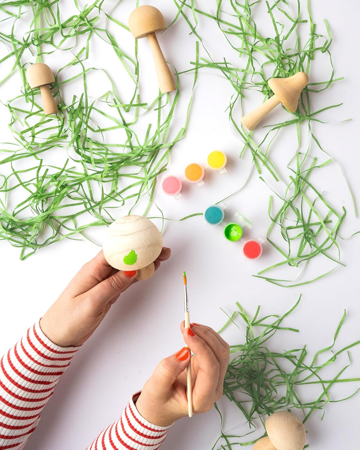 Paint Your Own Wooden Mushrooms
