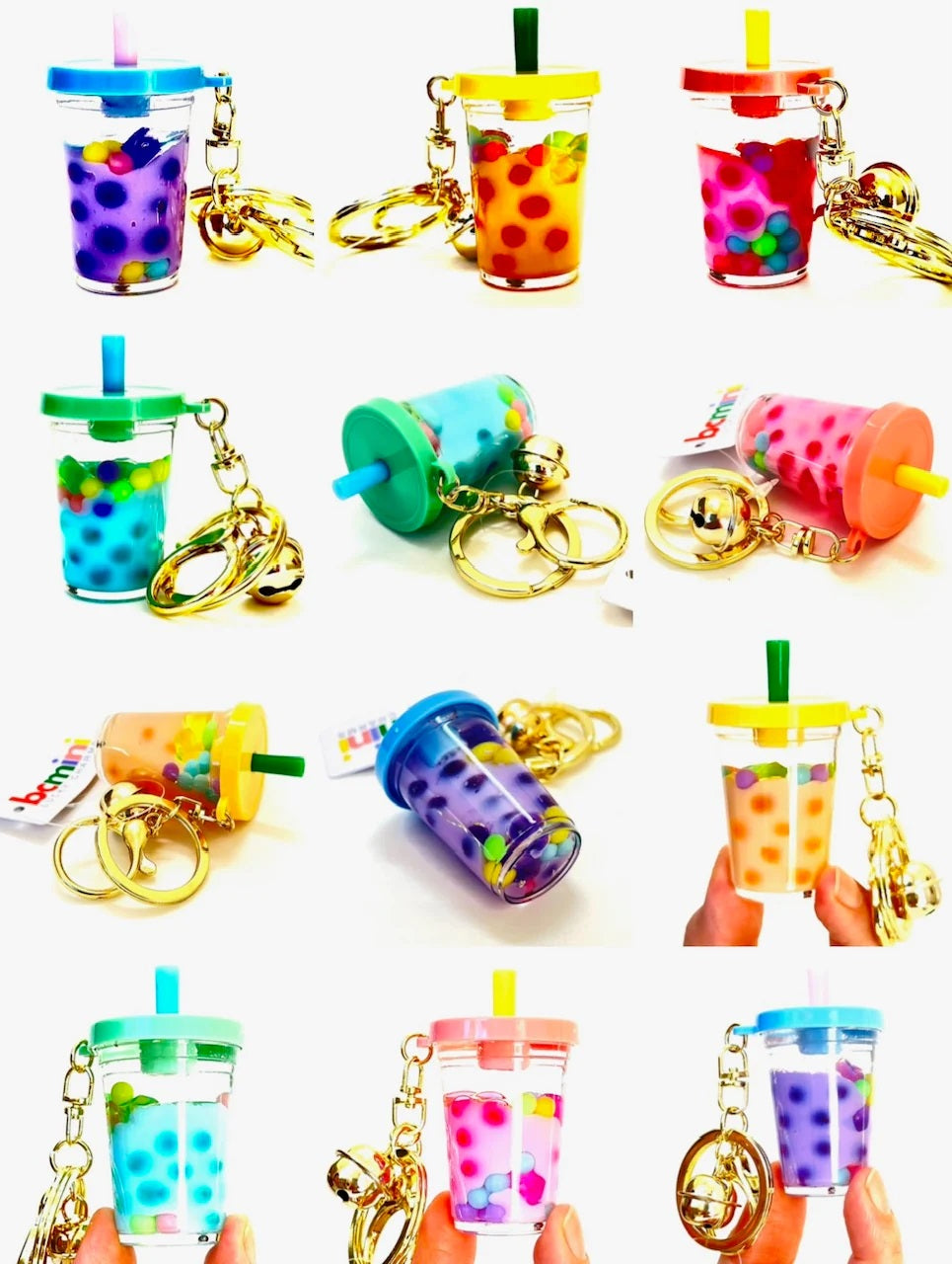Pastel Boba Keychain