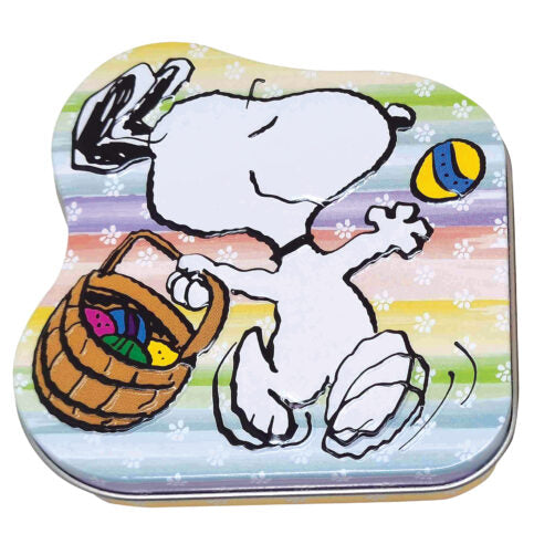 Peanuts Easter Beagle Strawberry Cake Candy Tin