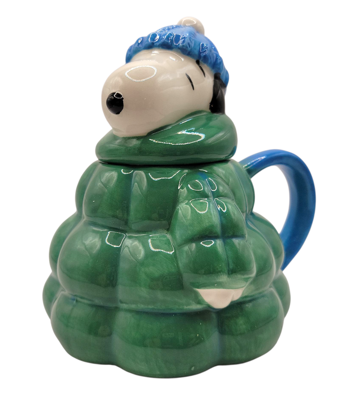 Peanuts Snoopy Puffer Jacket Molded Ceramic Mug 16 oz