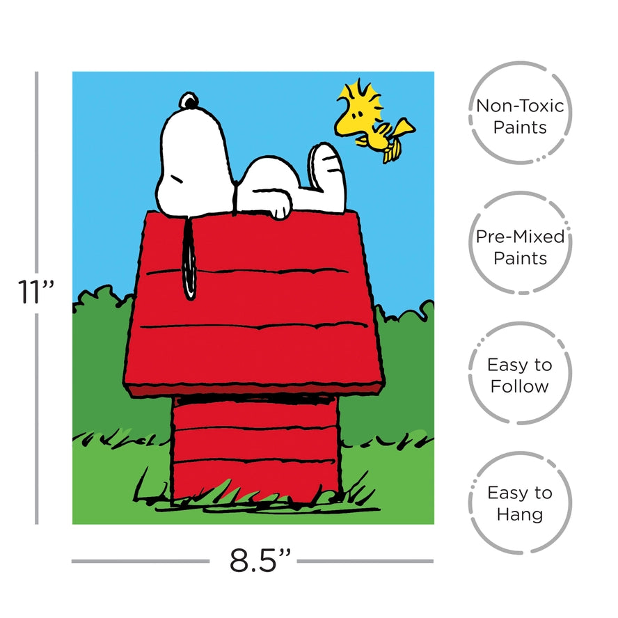 Peanuts Snoopy And Woodstock Mini Art By Numbers