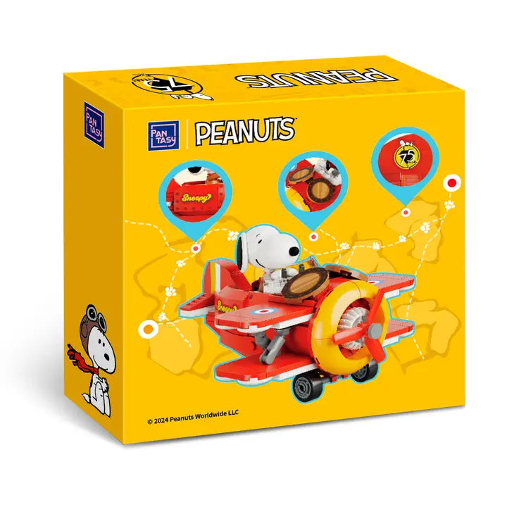 Peanuts Snoopy Biplane 3D Bricks Puzzle