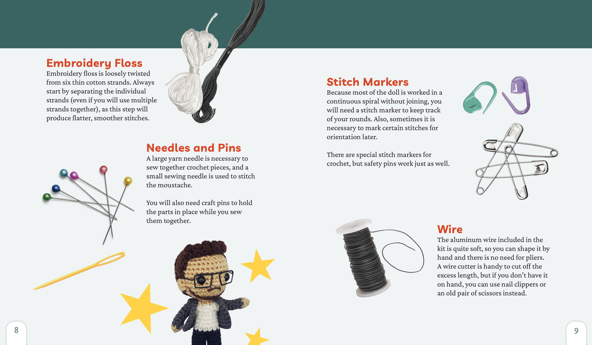 Pedro Pascal Crochet Kit