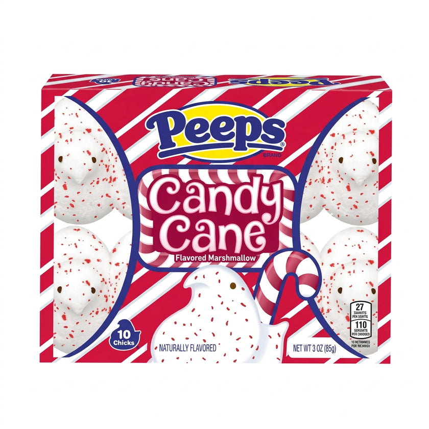 Peeps Candy Cane Chicks 10 pc