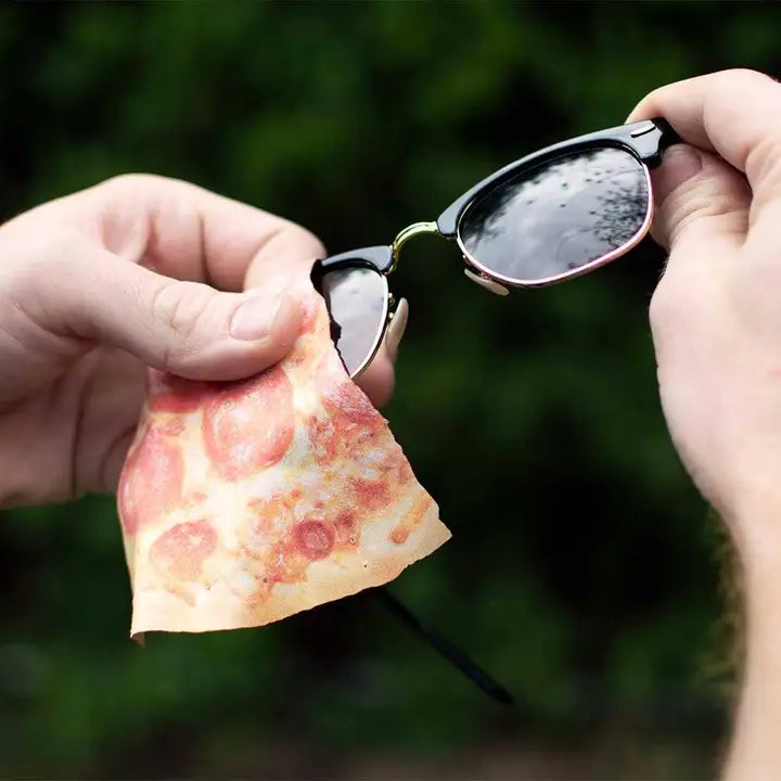 Pepperoni Pizza Glasses Cloth
