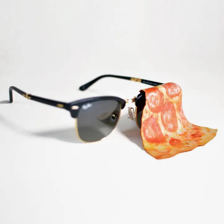 Pepperoni Pizza Glasses Cloth