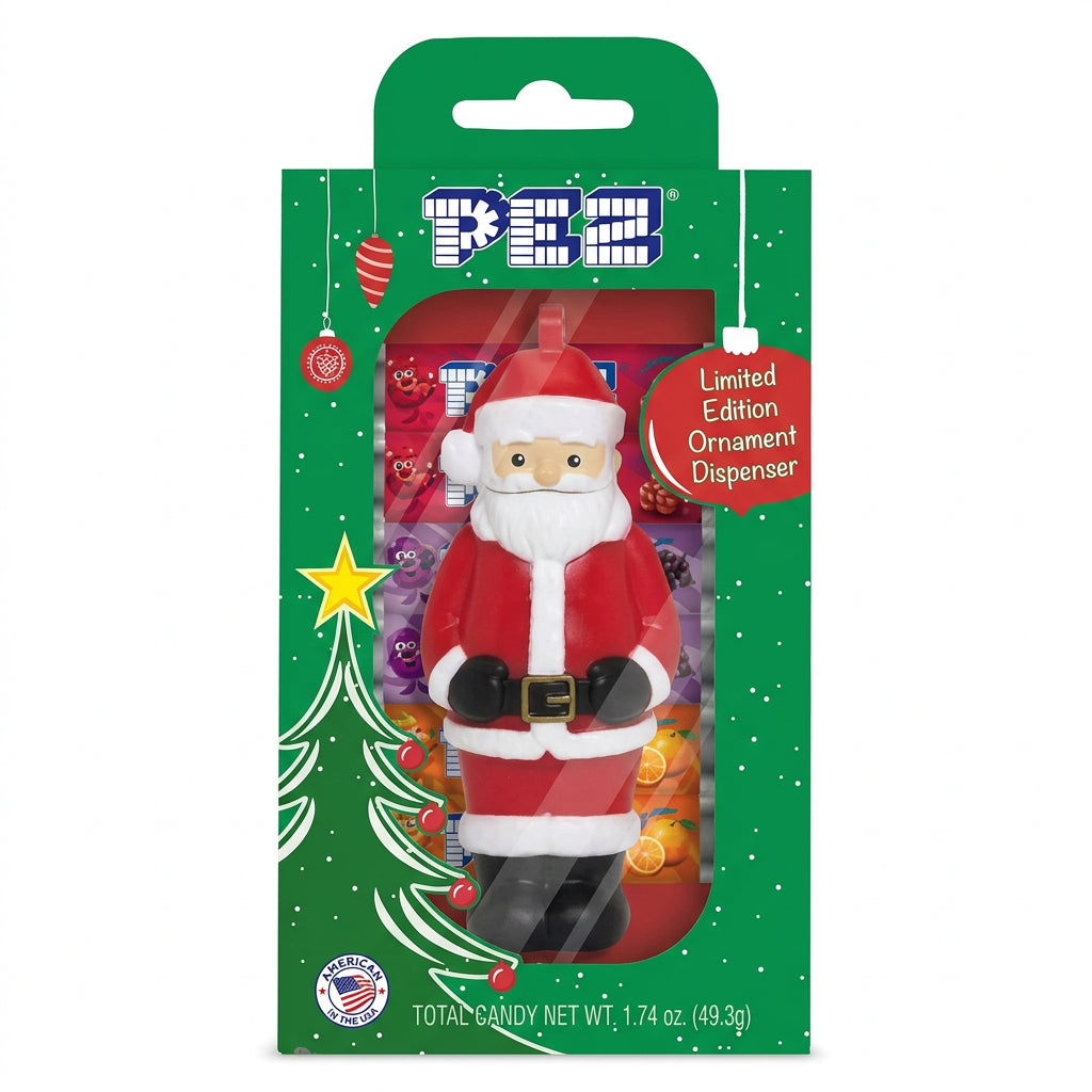 Pez Ornament Gift Box Santa Claus