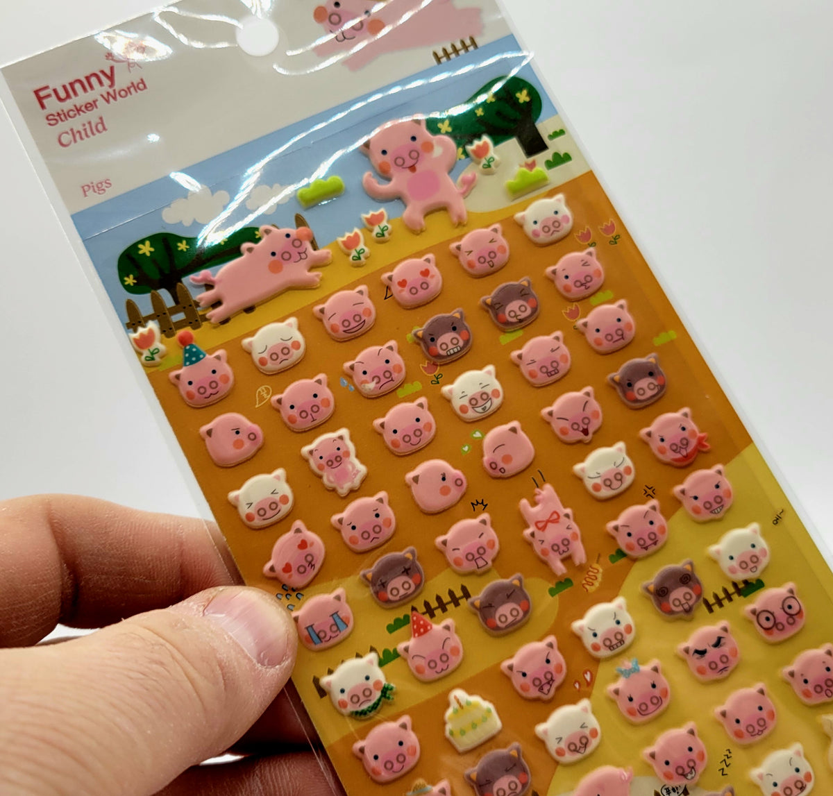 Pig Puffy Stickers Funny Sticker World