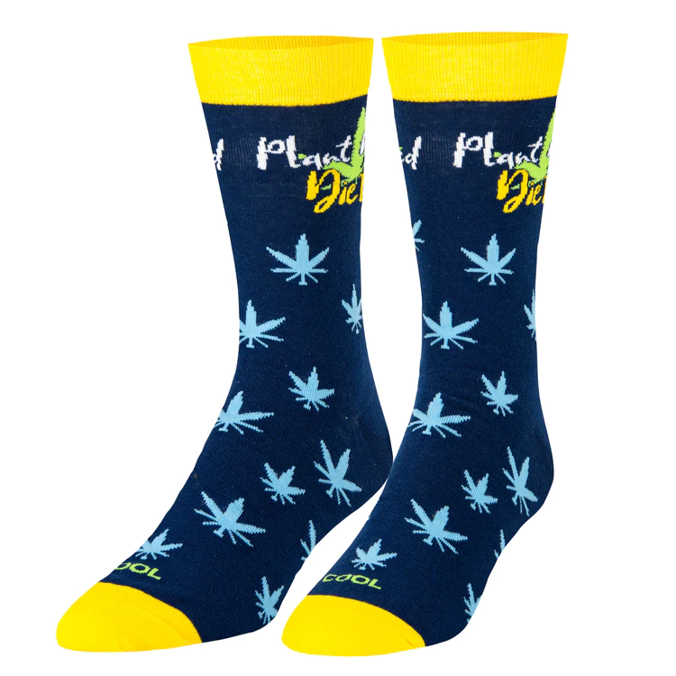 Plant Based Diet Weed Men's Socks