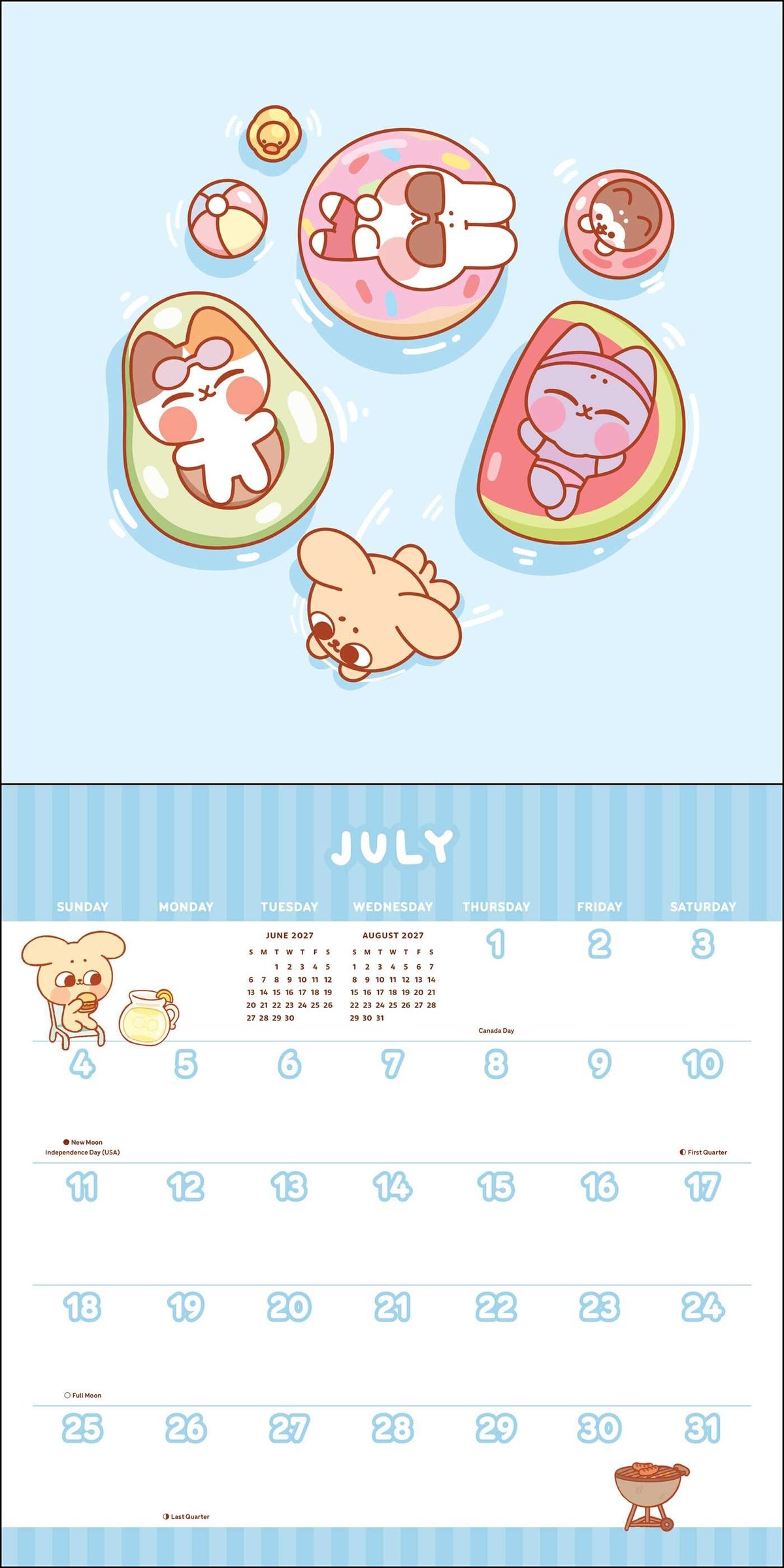 Pocket Peaches 2027 Wall Calendar