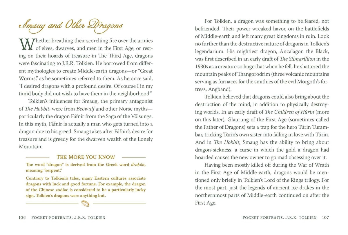 Pocket Portrait J.R.R. Tolkien Book