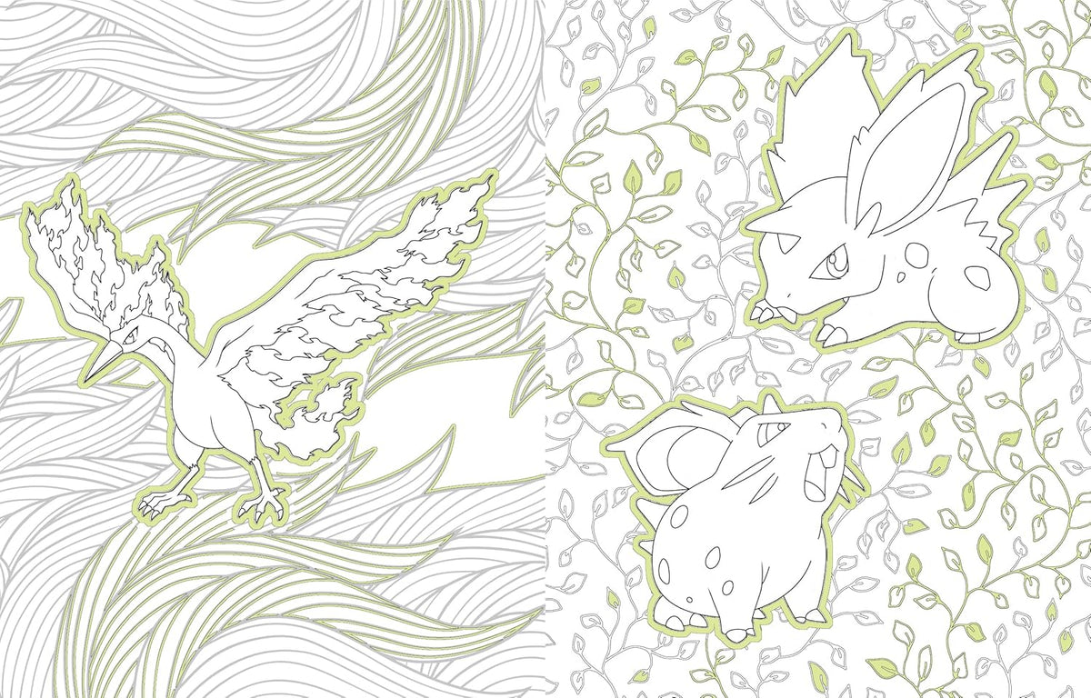Pokemon Glow In The Dark Coloring Book