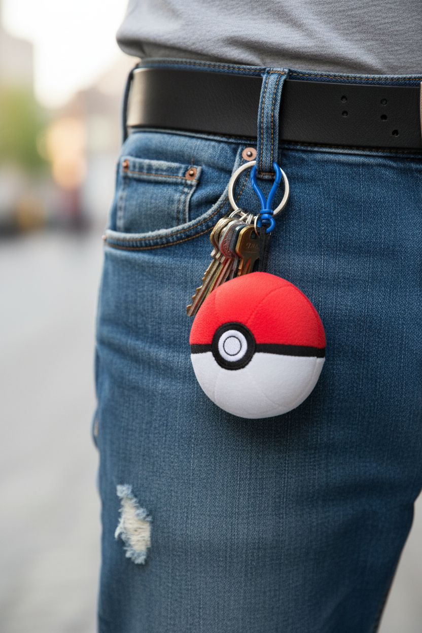 Pokemon Poke Ball Clip-On Plush