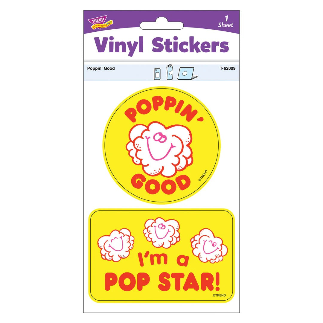 Poppin' Good Vinyl Sticker 2 pk