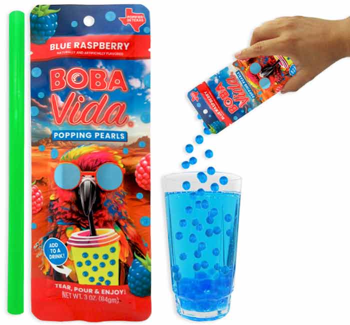 Boba Vida Blue Raspberry Popping Pearls